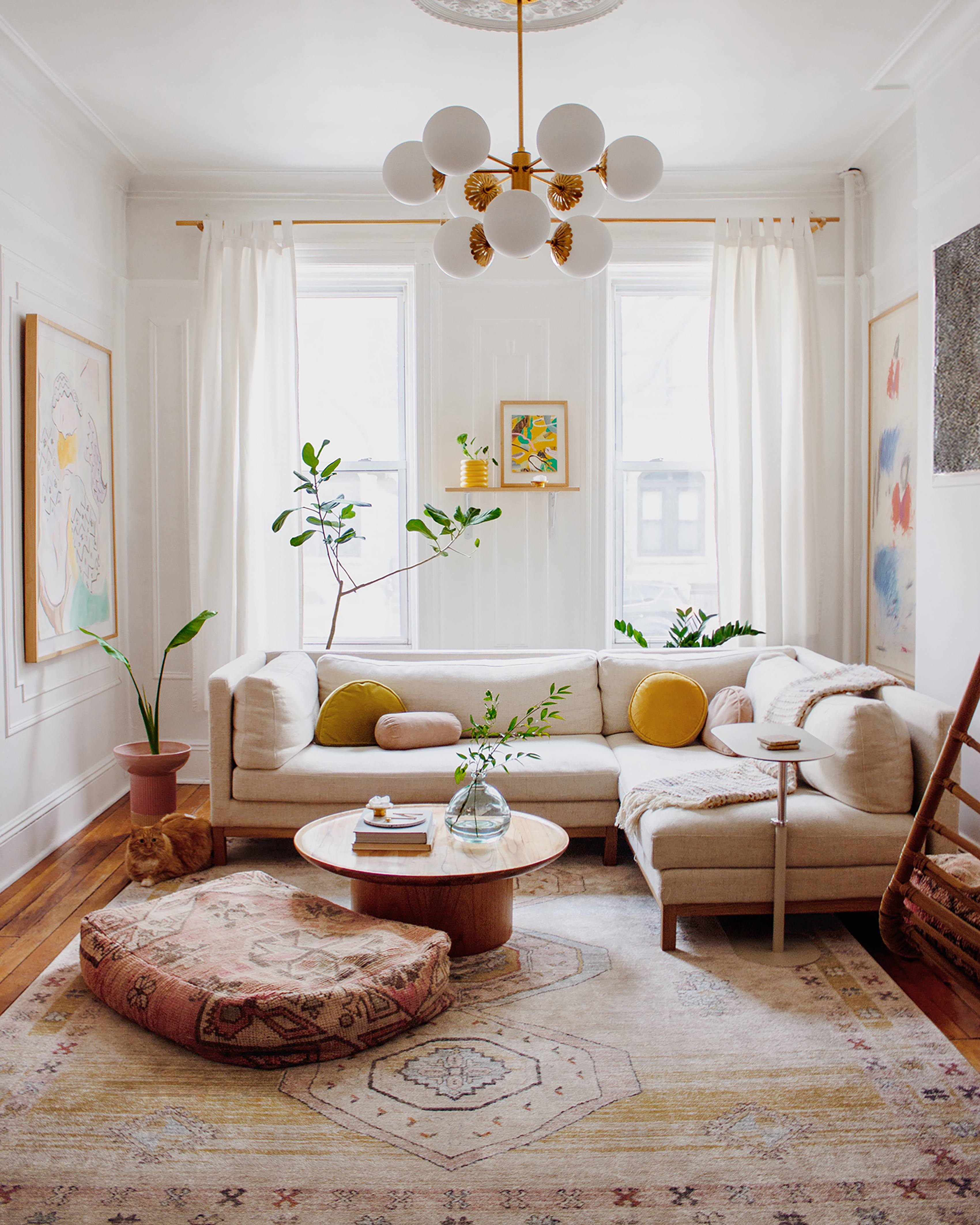 The cosiest lounge in all of Brooklyn by Mallory from @reserve_home.